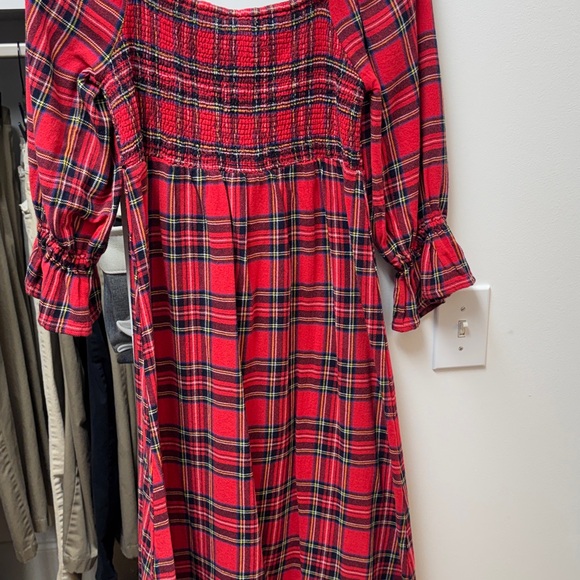 Mud Pie Red and Blue Plaid Garment - Picture 2 of 4